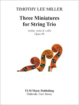 Three Miniatures for String Trio P.O.D. cover